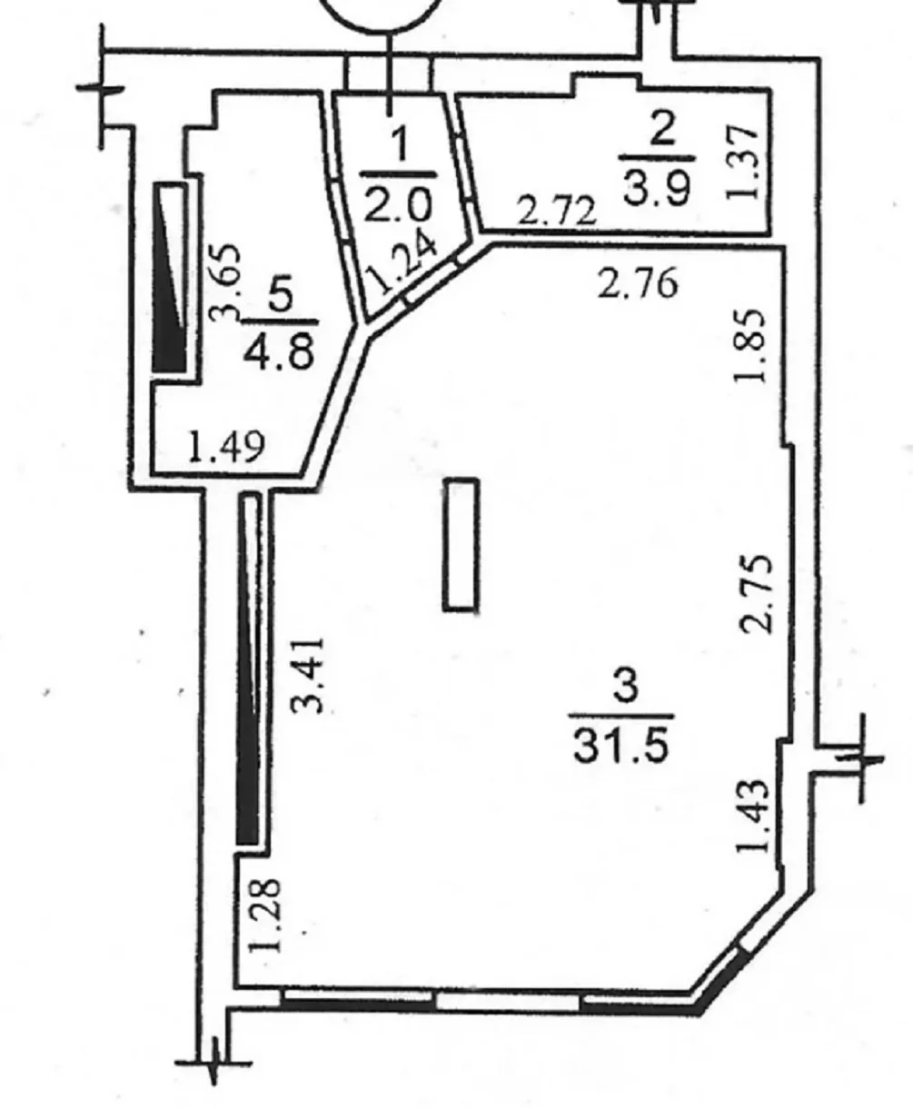 1-кімнатна квартира, 45 м², Чудо город, Фонтан