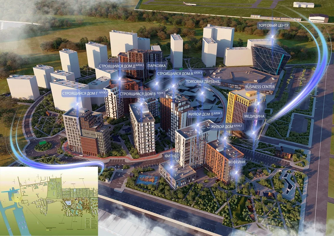 1-кімнатна квартира, 34 м², Пространство на Радостной, Черьомушки