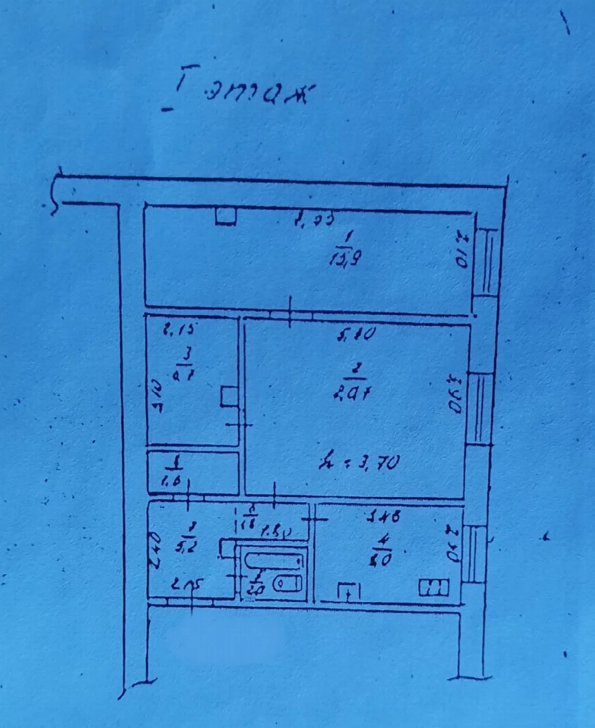 3-кімнатна квартира, 62 м², Шевченко-Французький