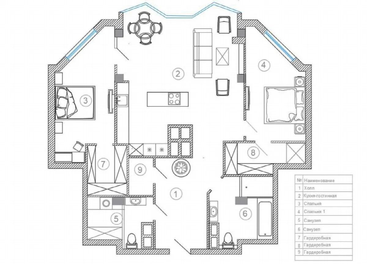 3-комнатная квартира, 114 м², Aqua Marine, Фонтан