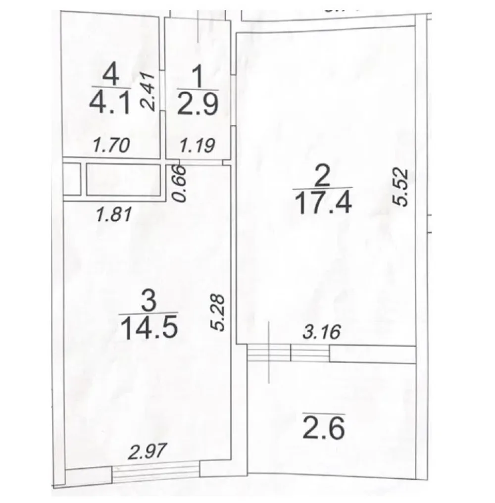 1-кімнатна квартира, 44 м², 61 Перлина, Фонтан