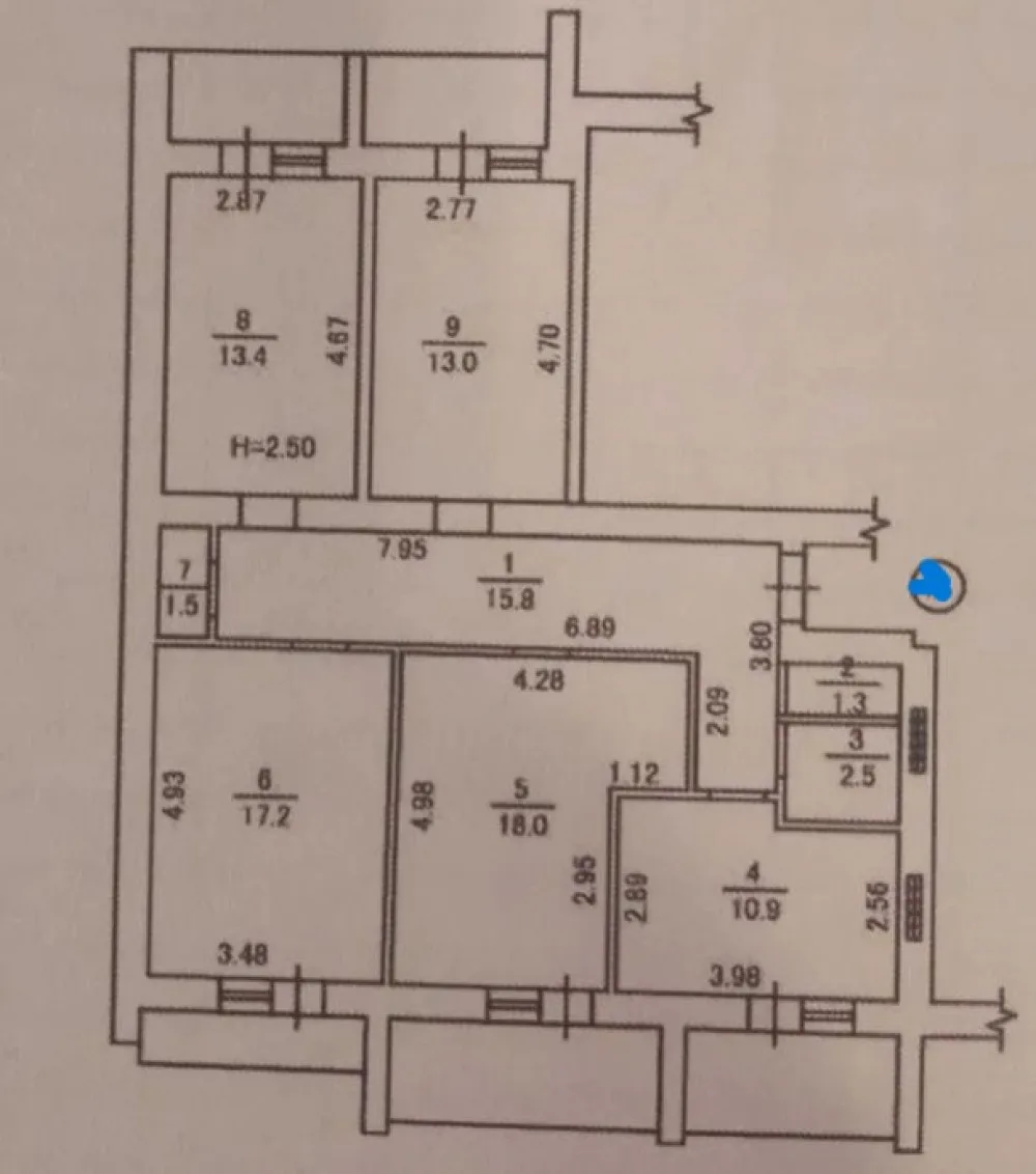 4-комнатная квартира, 102 м², Котовского