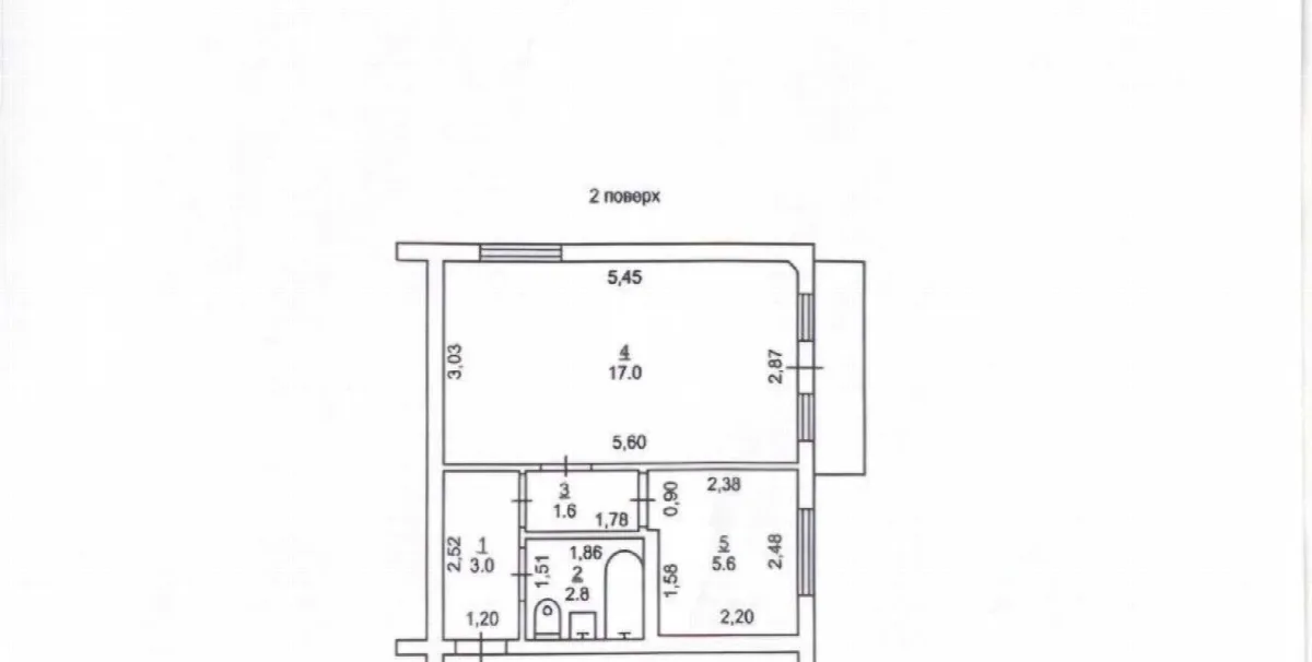 1-кімнатна квартира, 31 м², Фонтан