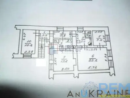 3-кімнатна квартира, 75 м², Молдаванка