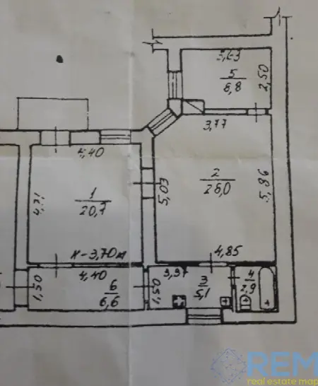 3-кімнатна квартира, 73 м², Центр