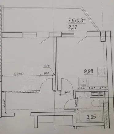 1-кімнатна квартира, 34 м², Олексіївський, Молдаванка