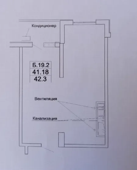 1-кімнатна квартира, 42 м², Акрополь 2, Фонтан