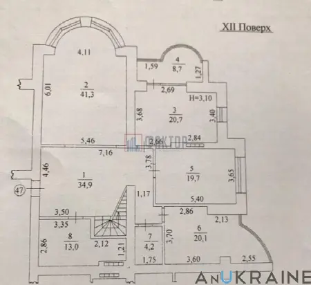 5-комнатная квартира, 293 м², Дома Каркашадзе, Шевченко-Французский