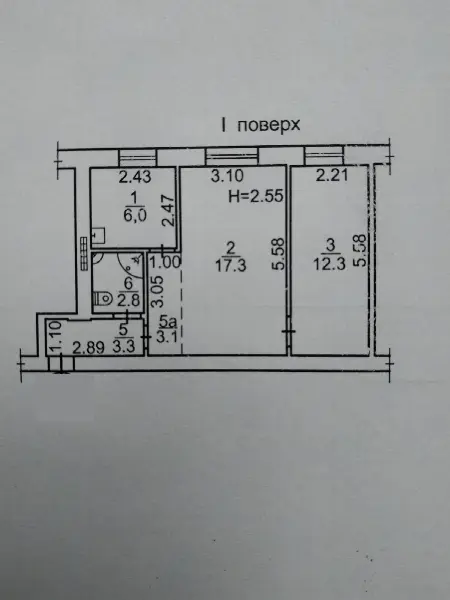 2-кімнатна квартира, 45 м², Шевченко-Французький