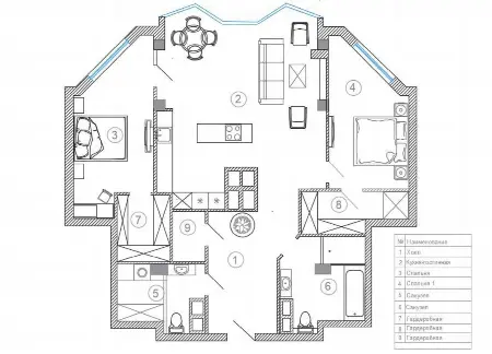 3-кімнатна квартира, 114 м², Aqua Marine, Фонтан