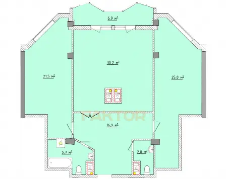 3-room apartment, 114 m², Aqua Marine, Fontan
