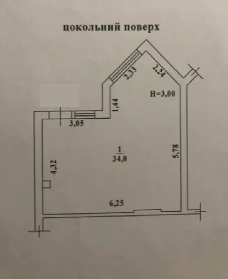 Комерційна, 34 м², Райдужний, Таїрова