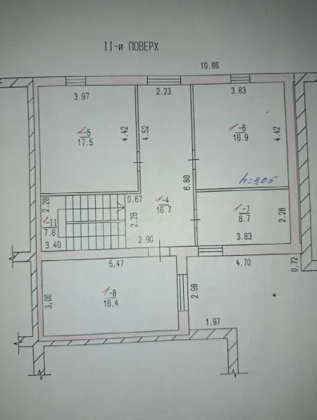 4-кімнатний будинок, 160 м², Фонтанка