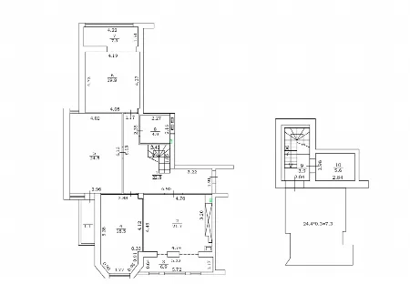 3-кімнатна квартира, 144 м², Англійський дім, Крижанівка