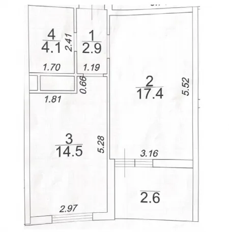 1-кімнатна квартира, 44 м², 61 Перлина, Фонтан