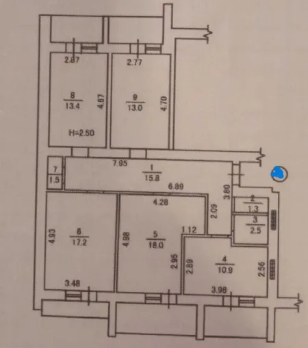 4-комнатная квартира, 102 м², Котовского