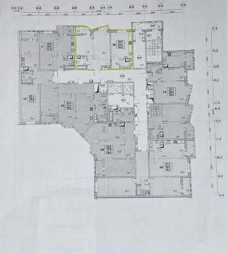2-комнатная квартира, 66 м², Прохоровский квартал, Молдаванка