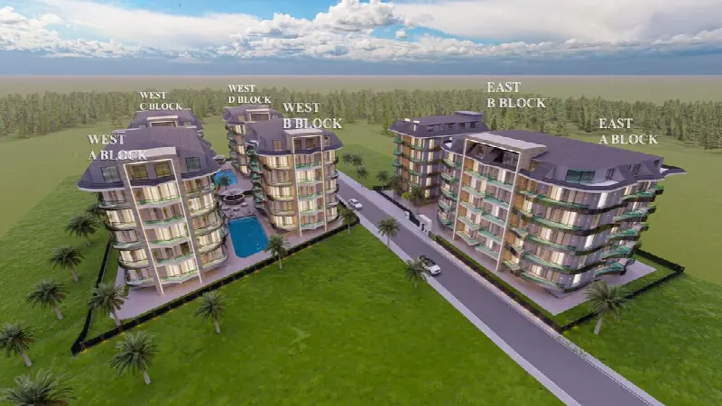 Продаж 3-кімнатної квартири, 112 м², Центр, Аланія, Туреччина