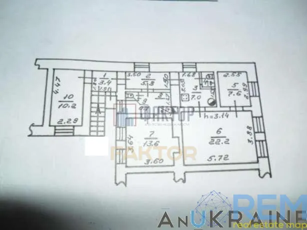 3-кімн. квартира 75 м², 2/2 пов., вул. Південна