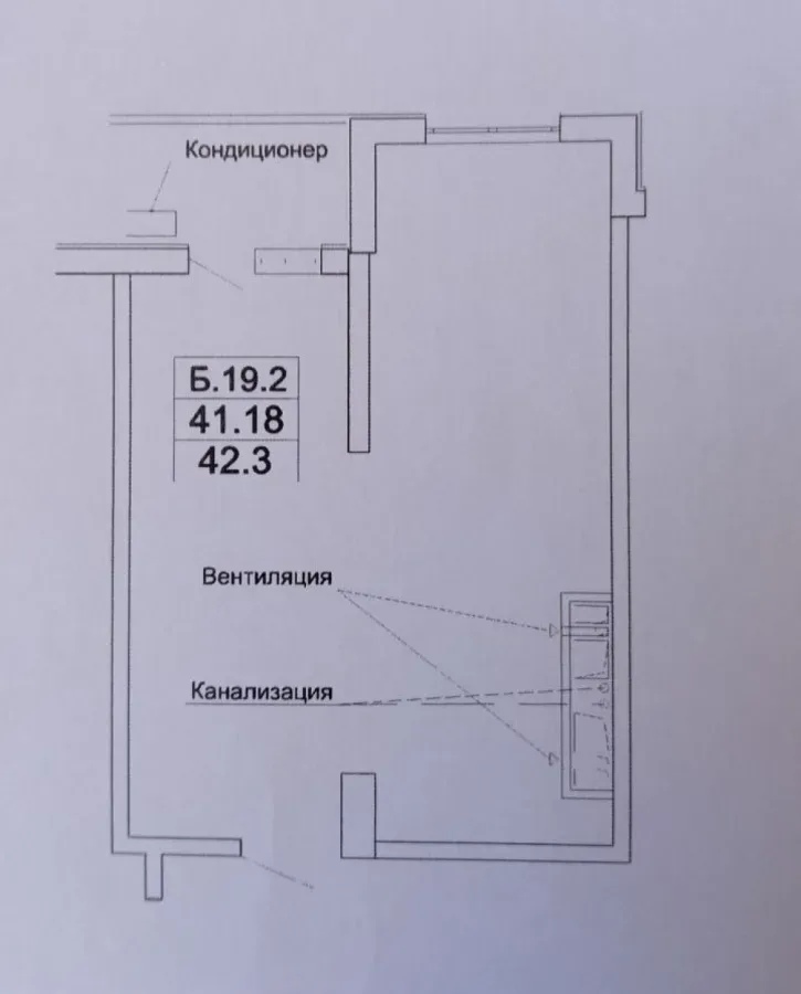 1-room apartment, 42 m², The Akropol 2, Fontan