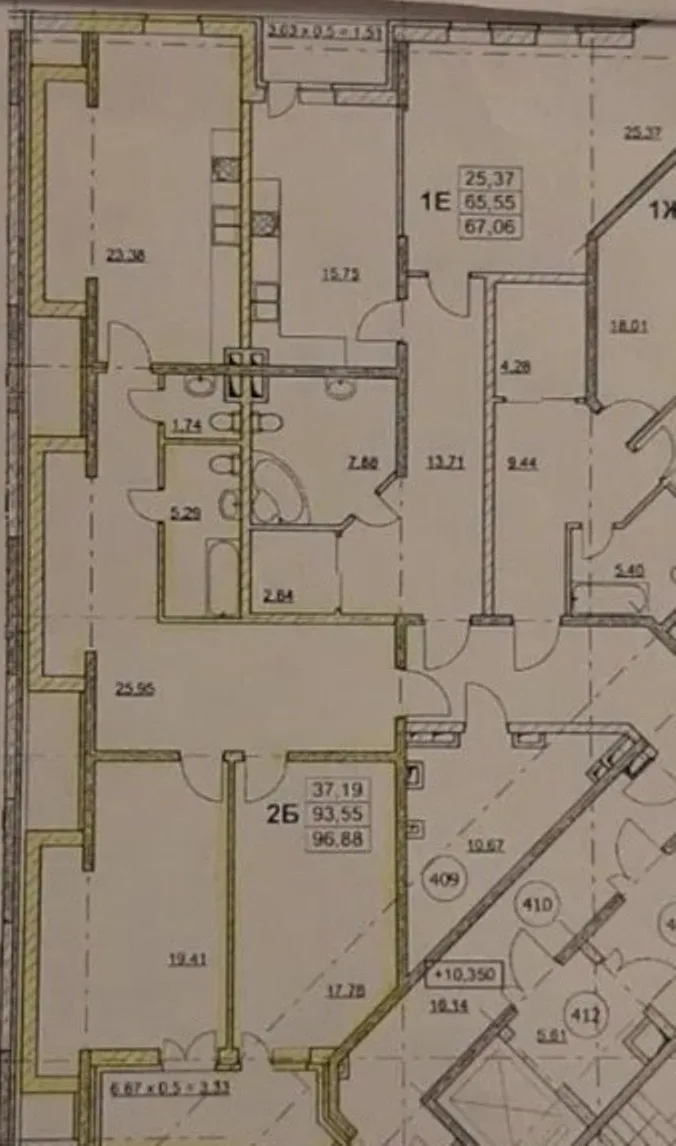 2-кімнатна квартира, 101 м², Гагарінський, Аркадія