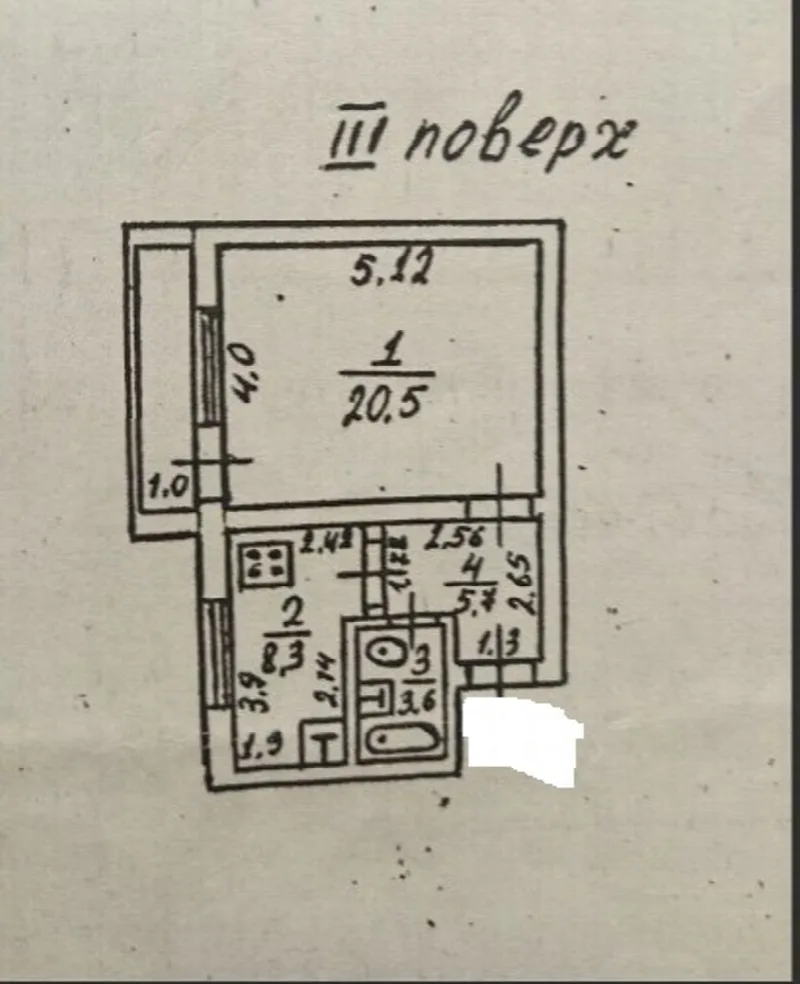 1-кімнатні, 40 м²