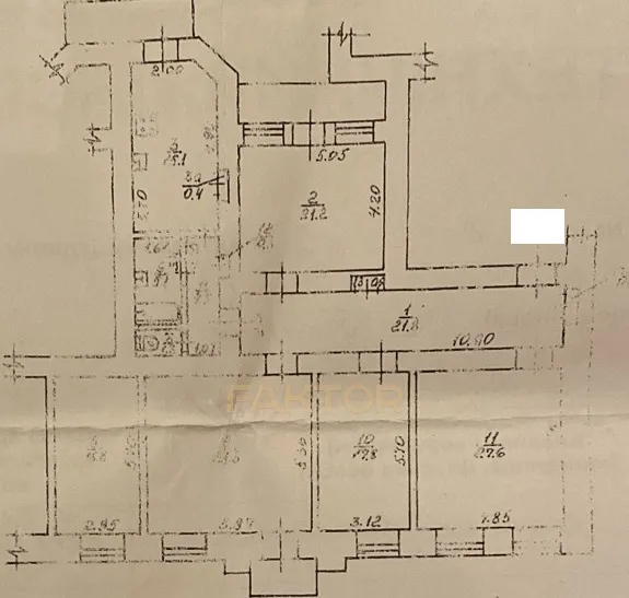 3-кімн. квартира 126 м², 1/4 пов., вул. Пушкінська, FKT-9732