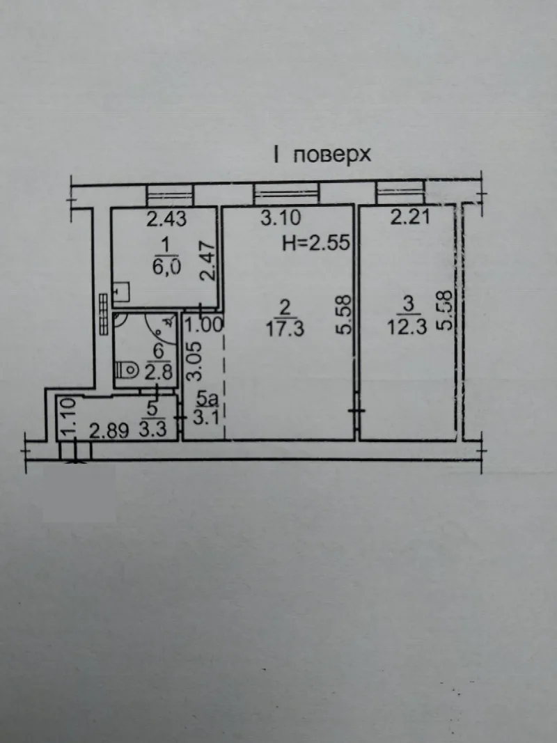 2-комнатная квартира, 45 м², Шевченко-Французский