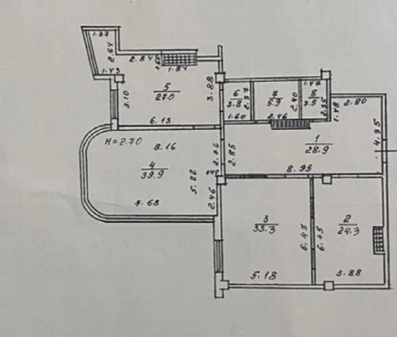 Коммерция, 167 м², Центр