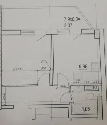 1-кімнатна квартира, 34 м², Олексіївський, Молдаванка