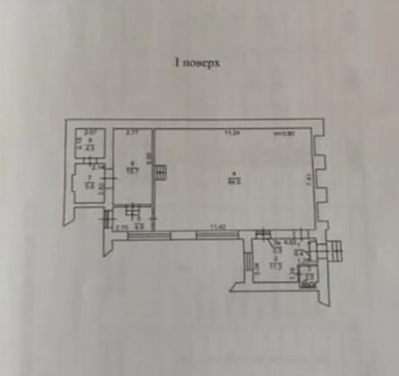 1-кімнатні, 129 м²