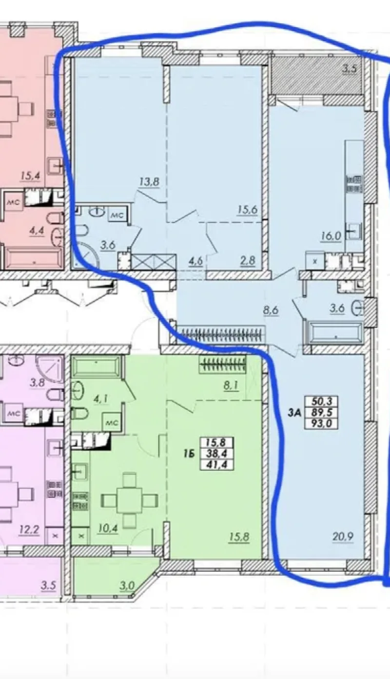 3-кімнатна квартира, 93 м², Прохорівський квартал, Молдаванка