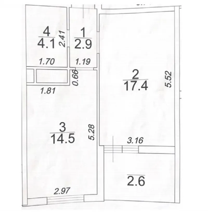1-кімнатна квартира, 44 м², 61 Перлина, Фонтан