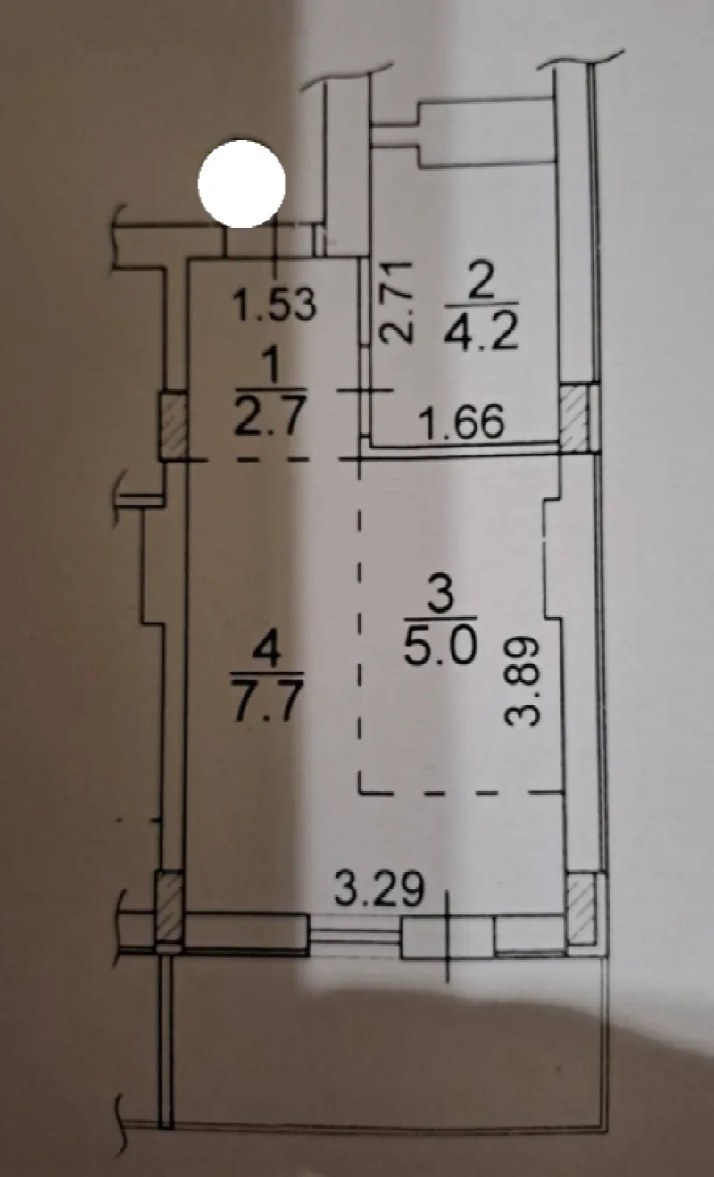 1-кімнатні, 22 м²