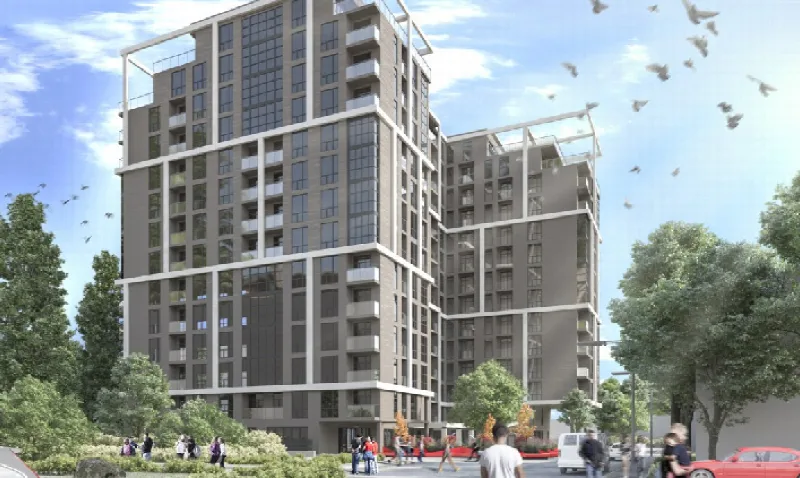 1-комнатная квартира, 68 м², Пространство на Гераневой, Фонтан