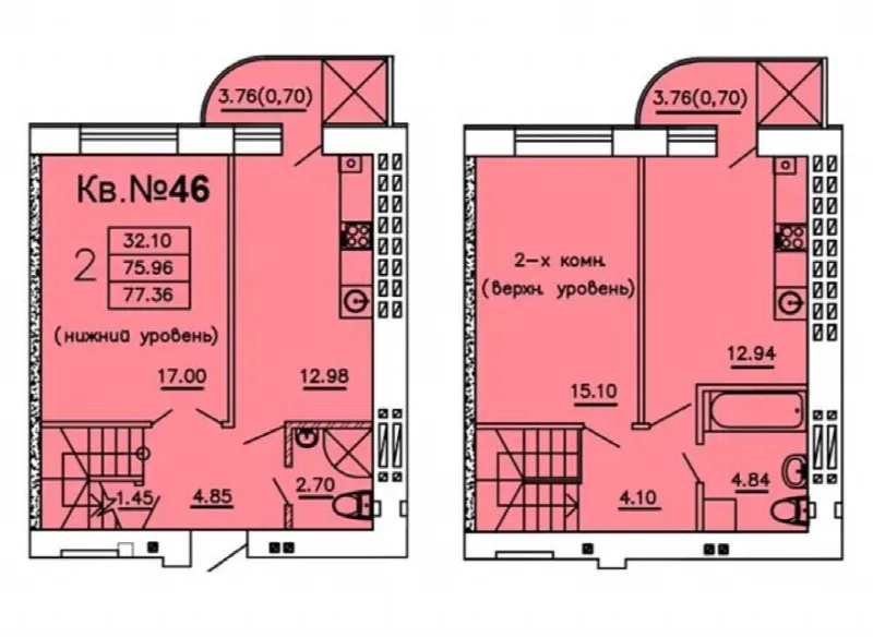 3-кімнатна квартира, 81 м², Теплий дім, Котовського