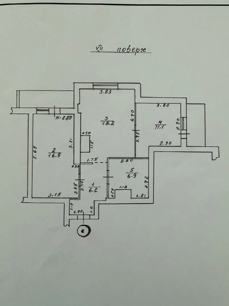 2-кімнатні, 62 м²
