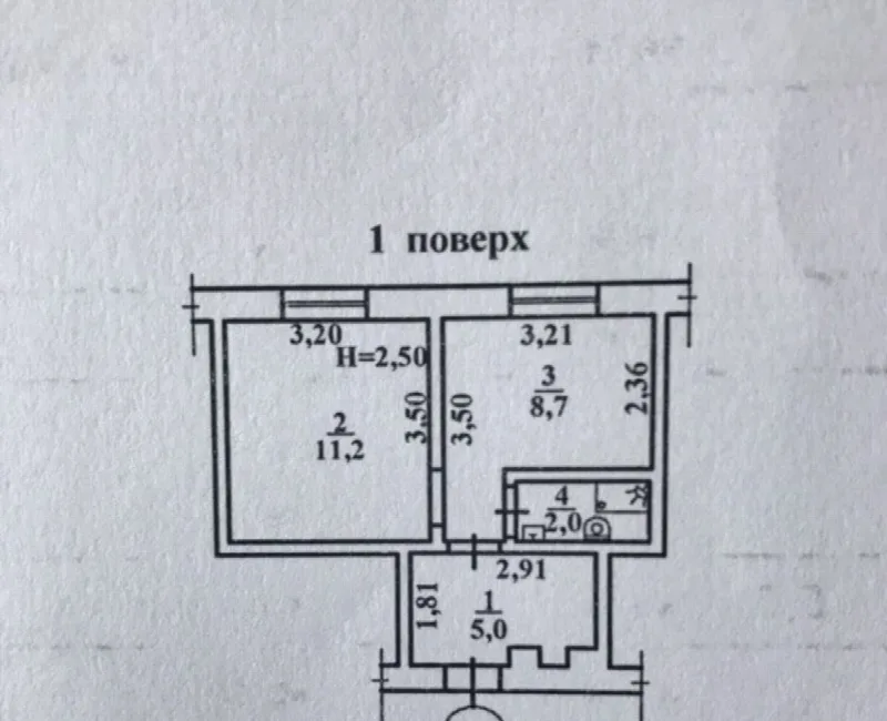 1-кімнатні, 28 м²