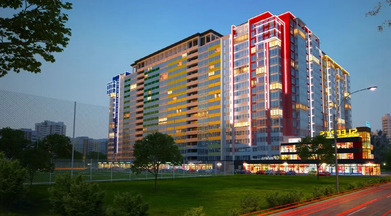1-кімнатні, 43 м²