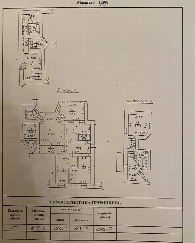 5-комнатная квартира, 211 м², Шевченко-Французский